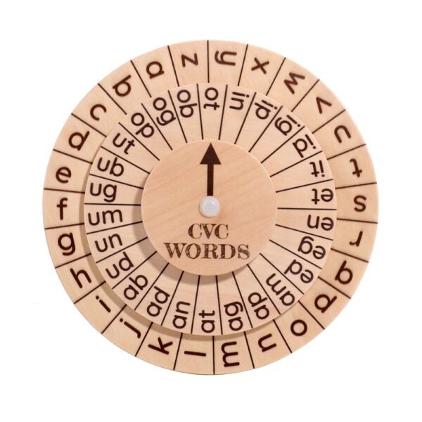 Cross-border children's English spelling game natural spelling turntable vowel letter cognition Montessori early education toy