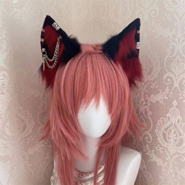 lolita wolf ear headband halloween vampire demon horns beast ear headgear hair accessories cosplay props