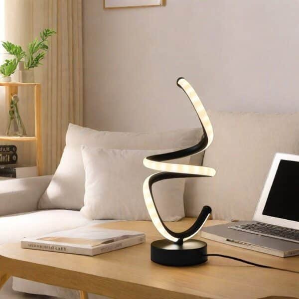 cross border modern wave desk lamp simple adjustable led desk lamp usb powered ambient desk lamp