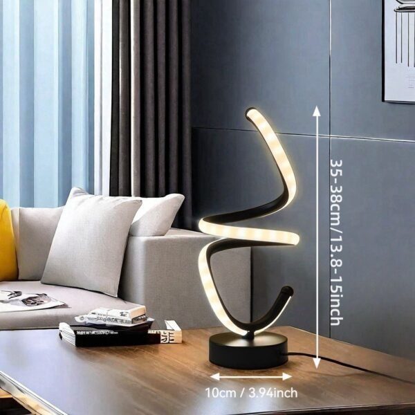 cross border modern wave desk lamp simple adjustable led desk lamp usb powered ambient desk lamp