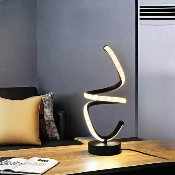 cross border modern wave desk lamp simple adjustable led desk lamp usb powered ambient desk lamp