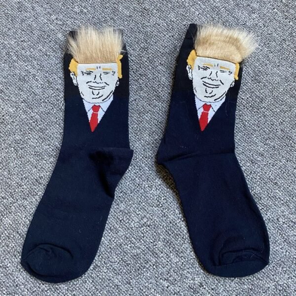 trump trump persönlichkeit blonde frisur haar socken baumwolle mid-leg socken spoof factory stock socken