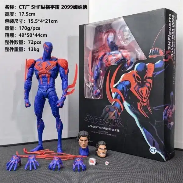 shf across the universe, miles spider man, svart kostym toby maguire, ledad figurmodell