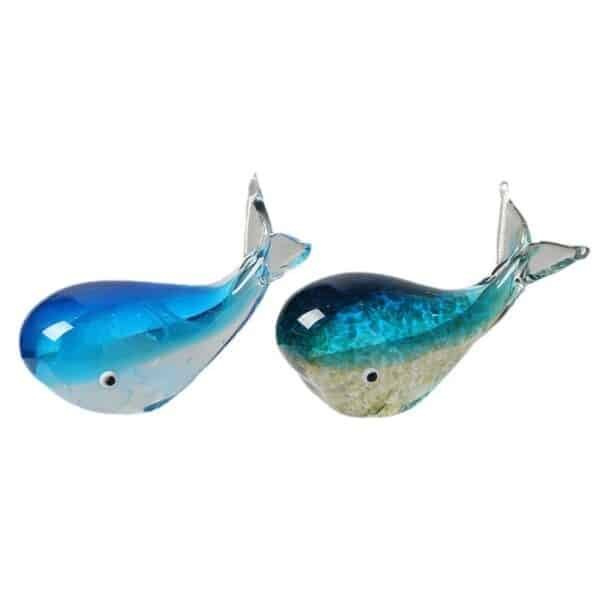 Zibo verre lumineux baleine artisanat cadeau d'anniversaire animaux marins artwork desktop decoration ornament