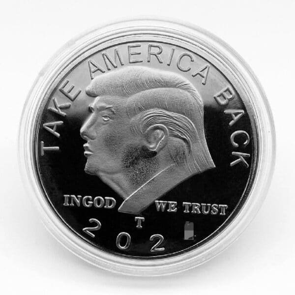 Presidente de EE.UU., Dama de la Libertad, Moneda Conmemorativa de Trump, Moneda de Plata, Moneda Extranjera de Trump, Monedas de Oro, Artesanía, Espejo de Cruz