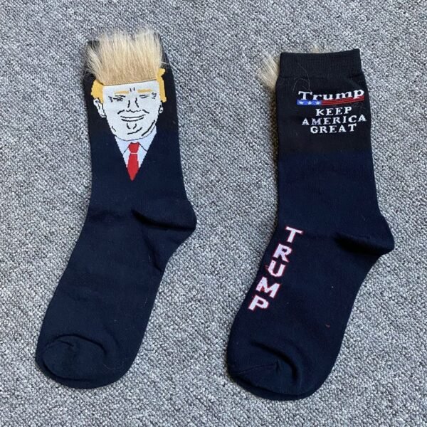 trump trump persönlichkeit blonde frisur haar socken baumwolle mid-leg socken spoof factory stock socken