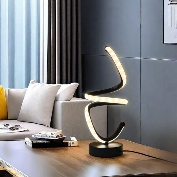 cross border modern wave desk lamp simple adjustable led desk lamp usb powered ambient desk lamp