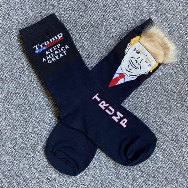 trump trump persönlichkeit blonde frisur haar socken baumwolle mid-leg socken spoof factory stock socken