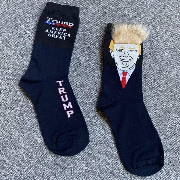 trump trump persönlichkeit blonde frisur haar socken baumwolle mid-leg socken spoof factory stock socken