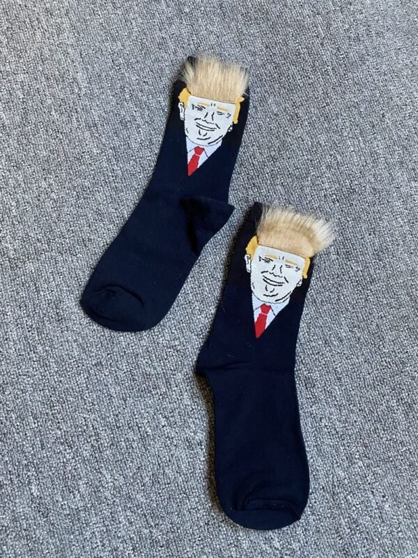 trump trump persönlichkeit blonde frisur haar socken baumwolle mid-leg socken spoof factory stock socken