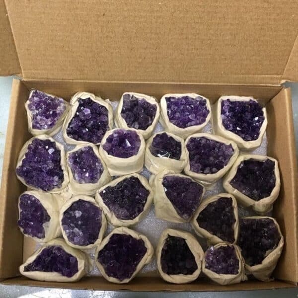 natural amethyst cluster a box of amethyst rough stone amethyst block cluster degaussing purification decorative amethyst cluster ornament