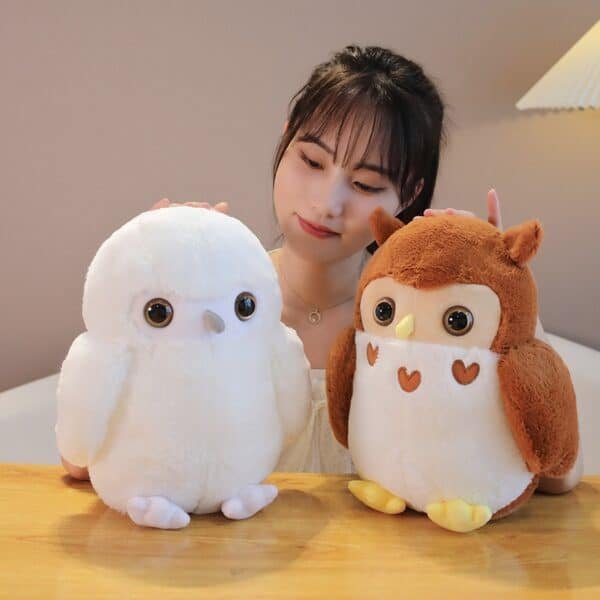 cross border owl plush toy film and television surrounding hedwig messenger cute couple owl doll