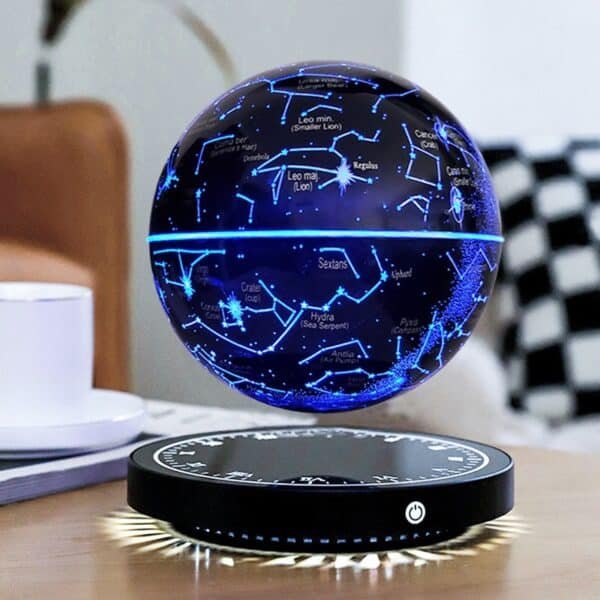 6 inch black technology magnetic levitation star ball internet celebrity explosion creative home decoration light luxury gift bedroom night light