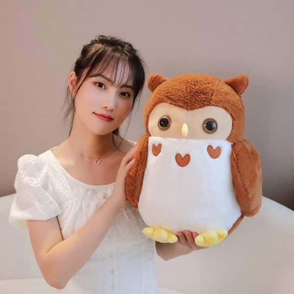 cross border owl plush toy film and television surrounding hedwig messenger cute couple owl doll