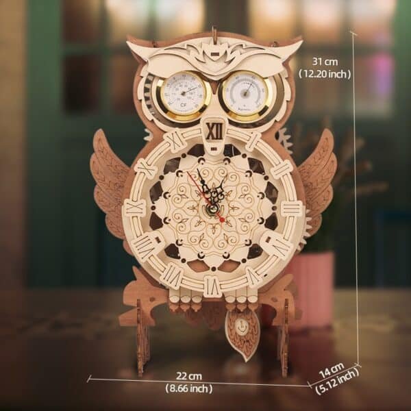 wholesale creative wooden toy owl ornament boys diy handmade assembly model wooden 3d three dimensional puzzle