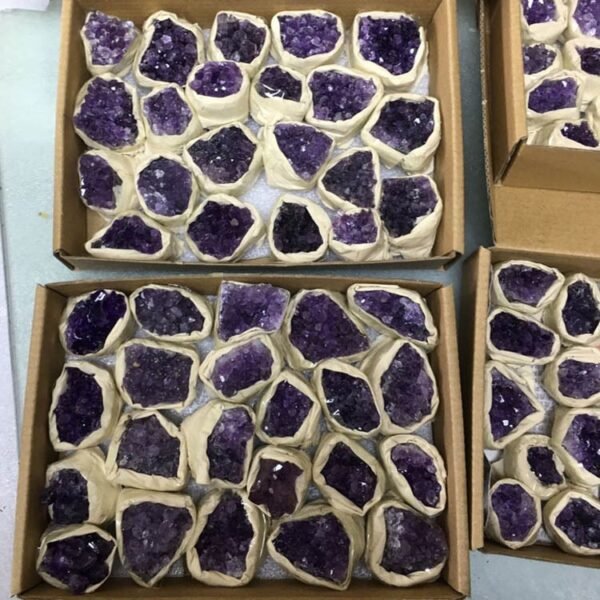 natural amethyst cluster a box of amethyst rough stone amethyst block cluster degaussing purification decorative amethyst cluster ornament