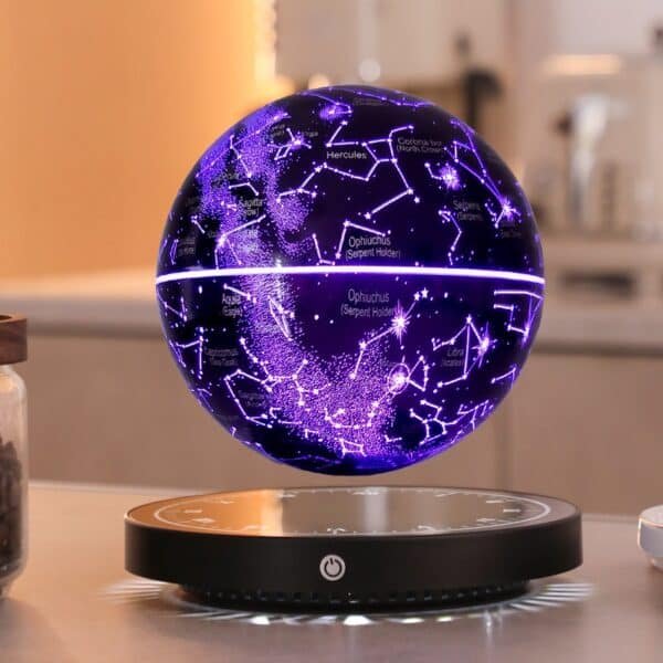 6 inch black technology magnetic levitation star ball internet celebrity explosion creative home decoration light luxury gift bedroom night light