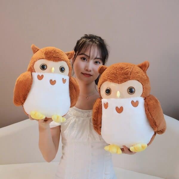 cross border owl plush toy film and television surrounding hedwig messenger cute couple owl doll