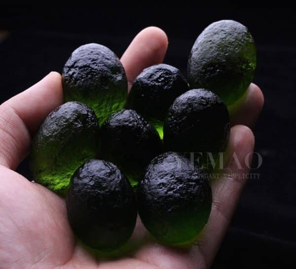 natural olive green czech meteorite pendant pendant male and female cosmic meteorite rough stone