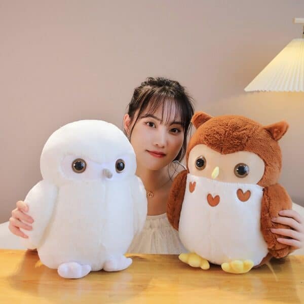 cross border owl plush toy film and television surrounding hedwig messenger cute couple owl doll