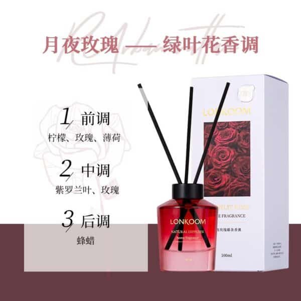 langjin fireless rattan aromatherapy household indoor deodorant long lasting bedroom light fragrance essential oil perfume manufacturer