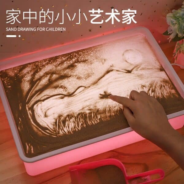 popular children's sand painting table toy wholesale early education kindergarten creative graffiti drawing board puzzle handmade sand painting